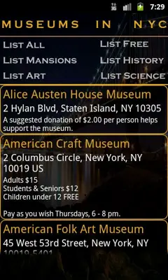 Museums-NYC android App screenshot 3